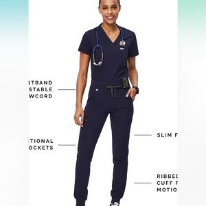 2 sets of fig scrubs (joggers and top)